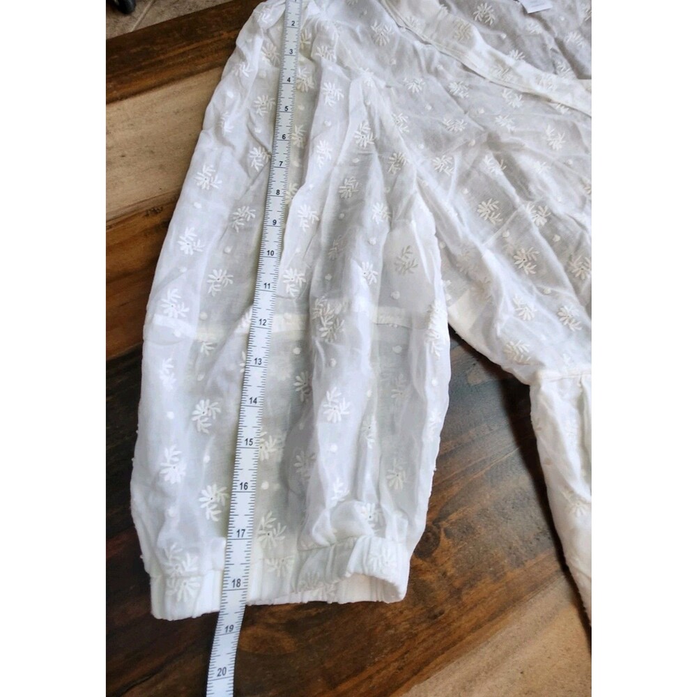 Cabi Midsummer Dress Womens Size 16 White Embroidered Classic The Dreamer (626) - Picture 6 of 14